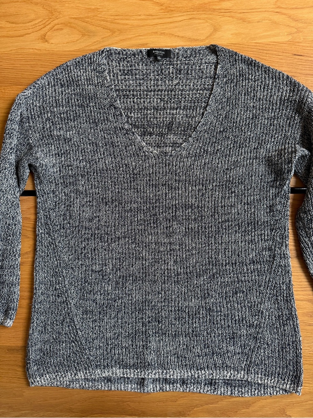 Babaton black V-neck sweater